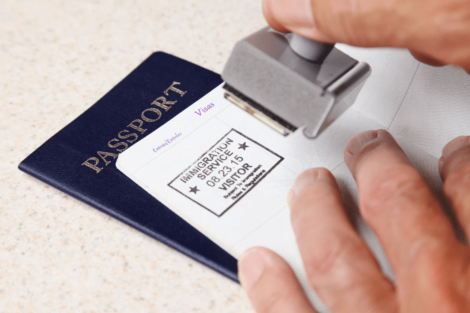 Visa stamping process